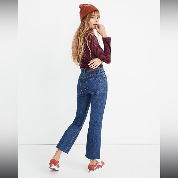 Madewell Rigid Demi Boot Crop Jeans in MacGill Wash 26 - Picture 3 of 15